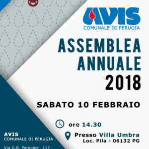 Notizie da Avis Perugia – Assemblea annuale 2018