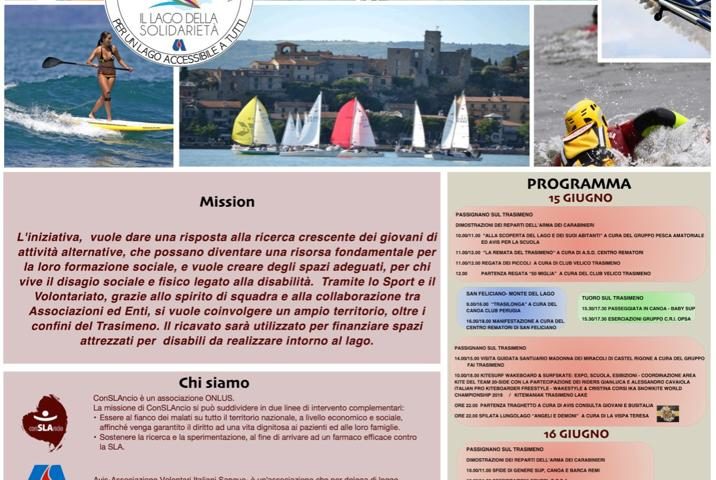 Il lago della solidarietà 15-16 Giugno 2019